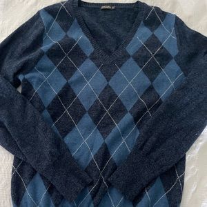 J McLaughlin sweater womens M argyle